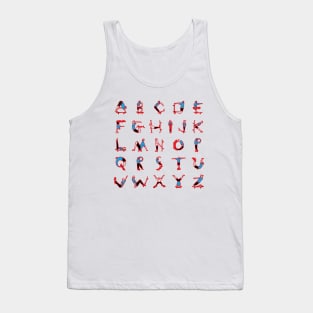 Skateboard Alphabet Tank Top